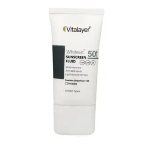 فلوئید ضد آفتاب بی رنگ وایت ویت ویتالیر SPF50
