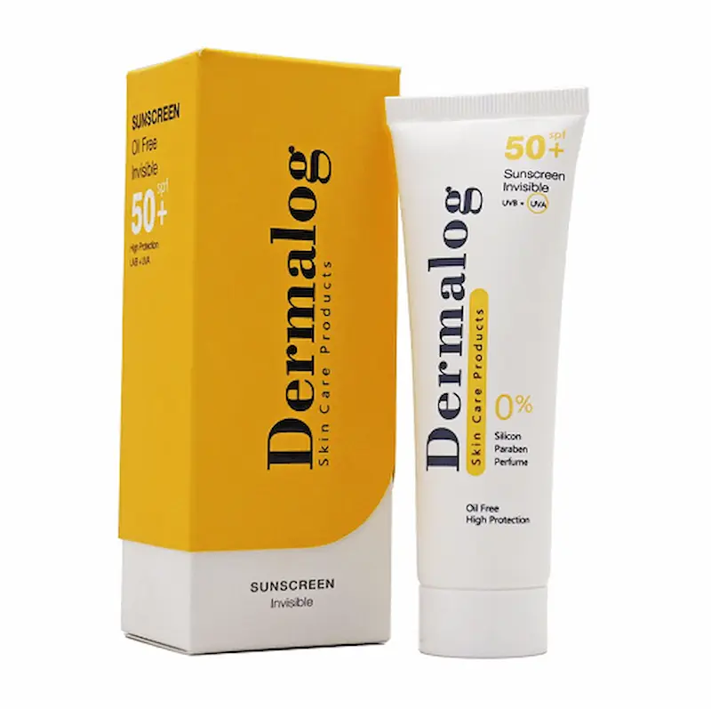 کرم ضد آفتاب بی رنگ پوست چرب SPF50 درمالوگ