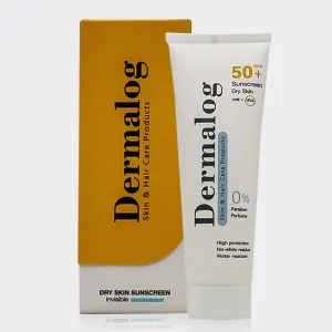 کرم ضد آفتاب بی رنگ پوست خشک SPF50 درمالوگ