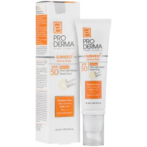 فلوئید ضد آفتاب فاقد چربی SPF50 پرودرما