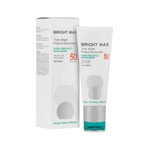 کرم ضد آفتاب SPF50 بدون رنگ فیزیکال تن-برایت برایت مکس