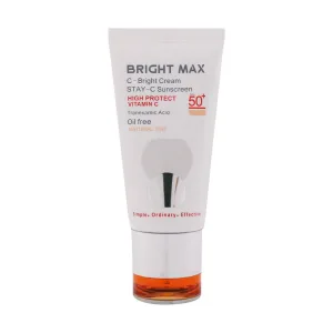 کرم ضد آفتاب SPF50 رنگی سی-برایت بژ طبیعی برایت مکس