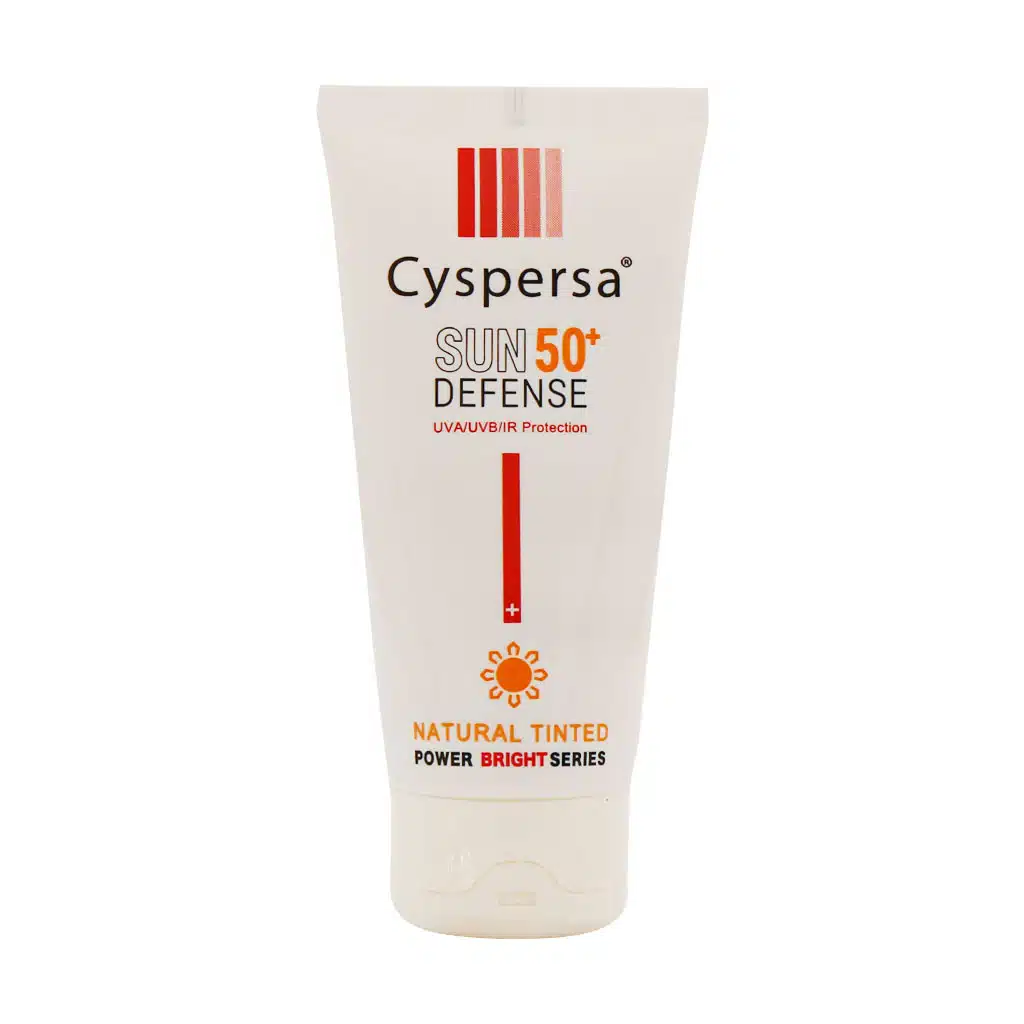 کرم ضد آفتاب رنگی روشن کننده بژ طبیعی SPF50 سیسپرسا