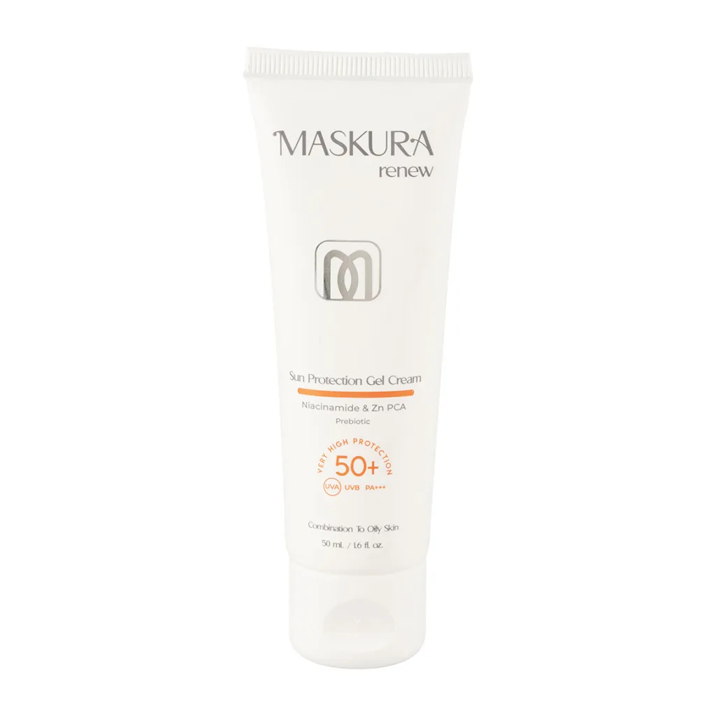 ژل کرم ضد آفتاب بی رنگ SPF50 پوست چرب ماسکورا