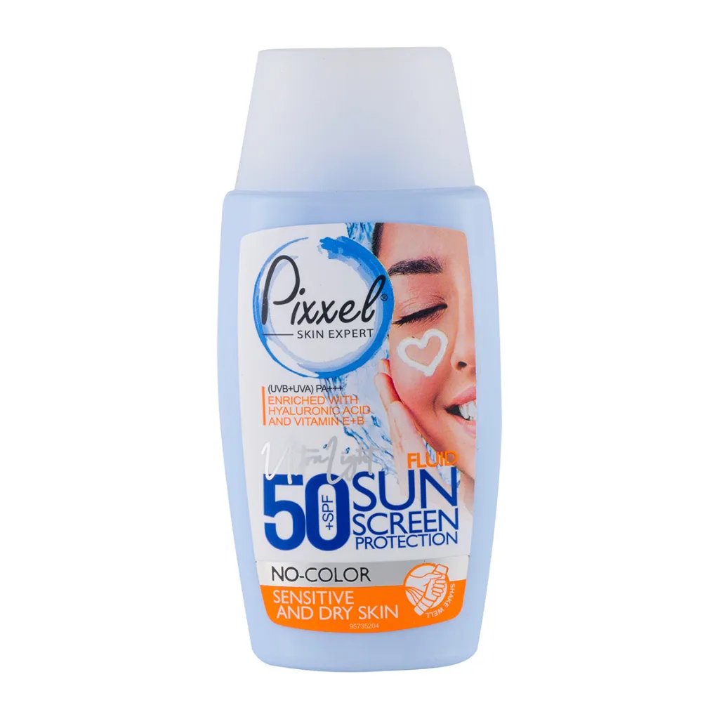 کرم ضد آفتاب SPF50 بدون رنگ پوست خشک پیکسل