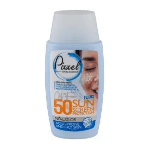 کرم ضد آفتاب SPF50 بدون رنگ پوست چرب پیکسل