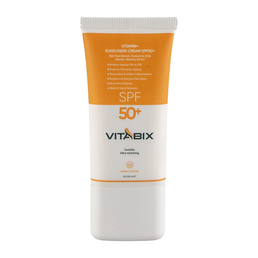 کرم ضد آفتاب SPF50 بی رنگ پوست خشک ویتابیکس