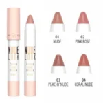 رژ لب مدادی براق کرمی نود لوک گلدن رز (03-Peachy Nude) - Image 2