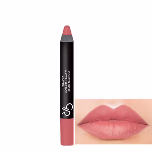 رژ لب مدادی و مات کرایون گلدن رز شماره 13