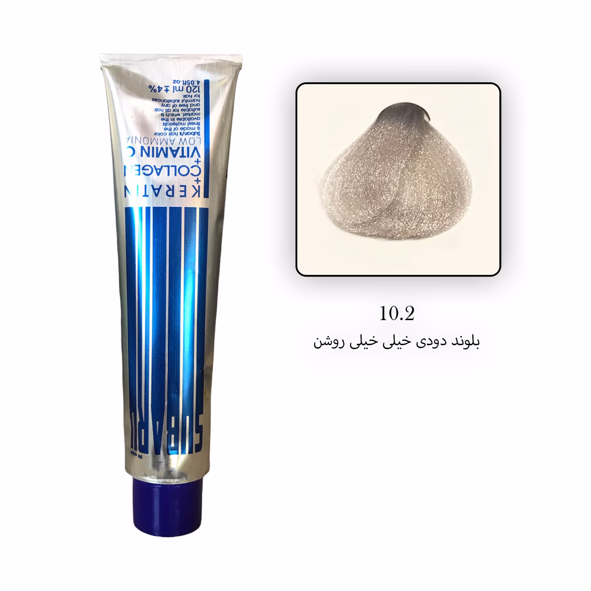 رنگ مو بدون آمونیاک سوبارو 10.2 - بلوند دودی خیلی خیلی روشن
