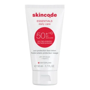 لوسیون ضد آفتاب بی‌رنگ فاقد چربی SPF50 اسکین کد