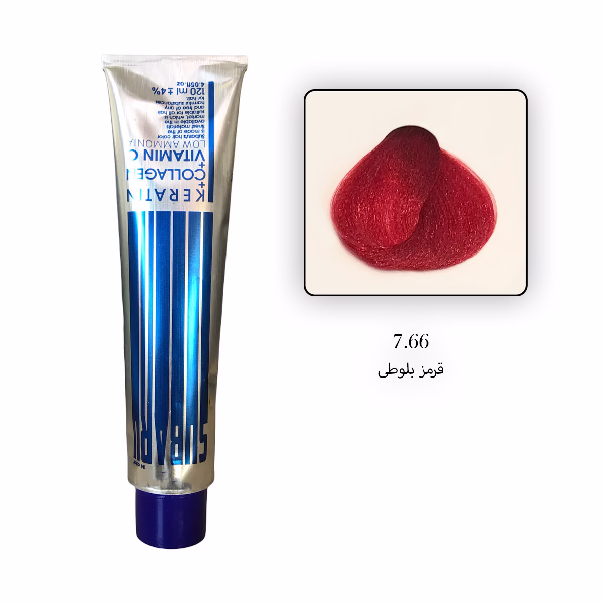 رنگ مو بدون آمونیاک سوبارو 7.66 - قرمز بلوطی