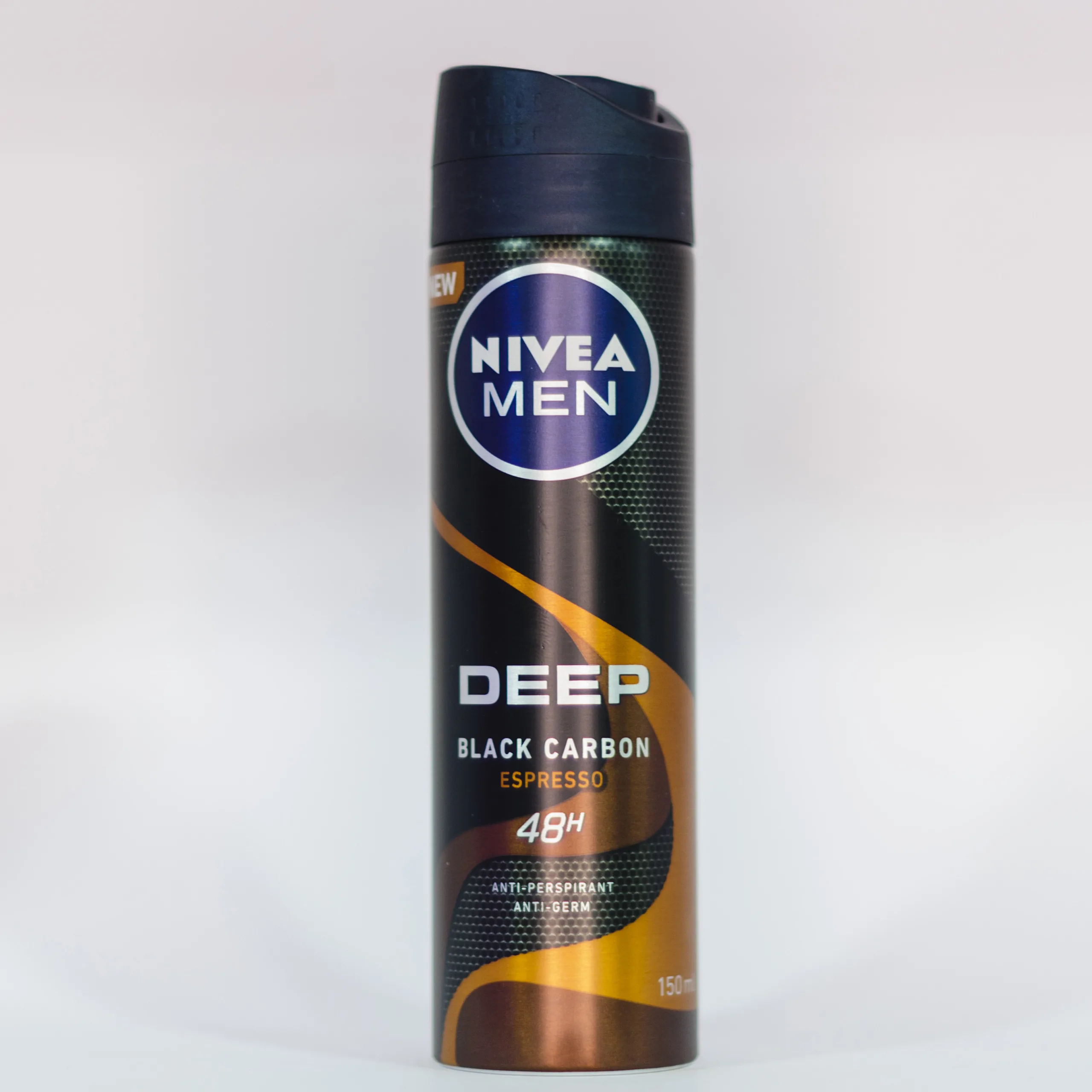اسپری ضد تعریق مردانه نیوآ مدل DEEP BLACK CARBON ESPRESSO حجم 150 میلی لیتر