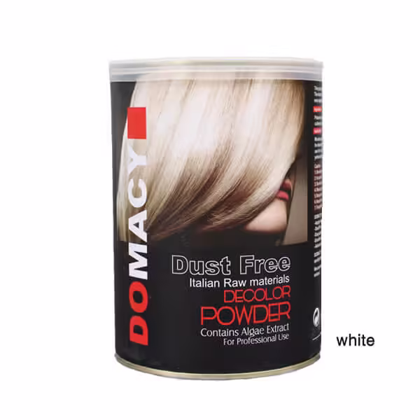 پودر دکلره سفید دوماسی Dust free حجم 400 گرم