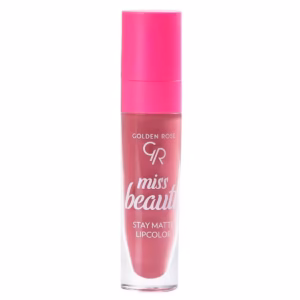 رژ لب مایع استی مات میس بیوتی گلدن رز - ROSE WOOD - 03