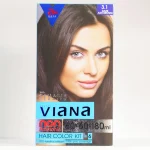 کیت رنگ موی بدون آمونیاک زنانه ویانا قهوه ای خاکستری تیره 3.1 - Image 2