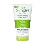 ژل شستشو صورت سیمپل مدل moisturising حجم 150 میلی لیتر
