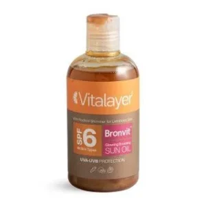 روغن آفتاب برنزه کننده اکلیلی SPF6 صورت و بدن برن ویت