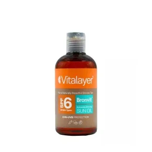 روغن آفتاب برنزه کننده صورت و بدن SPF6 برن ویت ویتالیر
