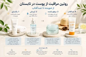 روتین مراقبت از پوست در تابستان