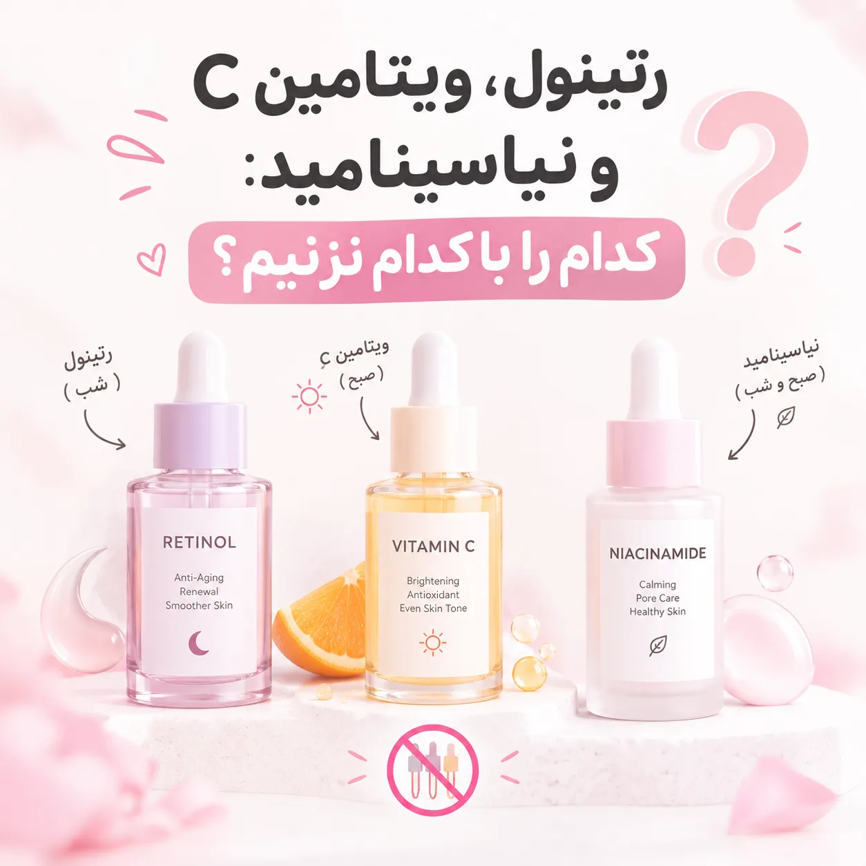 رتینول ویتامین C و نیاسینامید