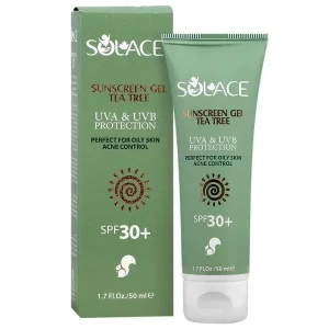 کرم ژل ضدآفتاب SPF30 چای سبز و درخت چای مناسب پوست های چرب سولس